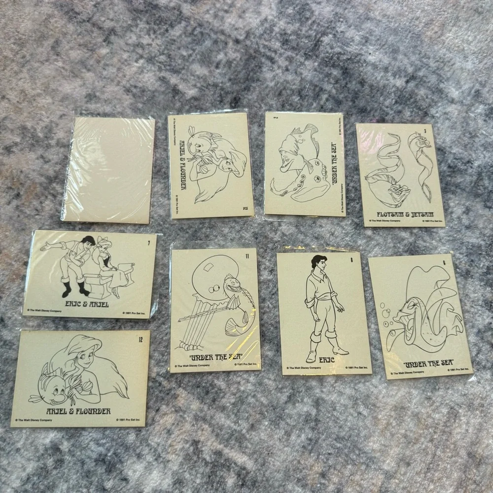 1991 Pro Set Inc Disney Little Mermaid Trading card lot